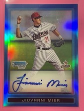 2009 Bowman Chrome Prospects Jiovanni Mier Auto Blue Refractor /150 #BDPP84