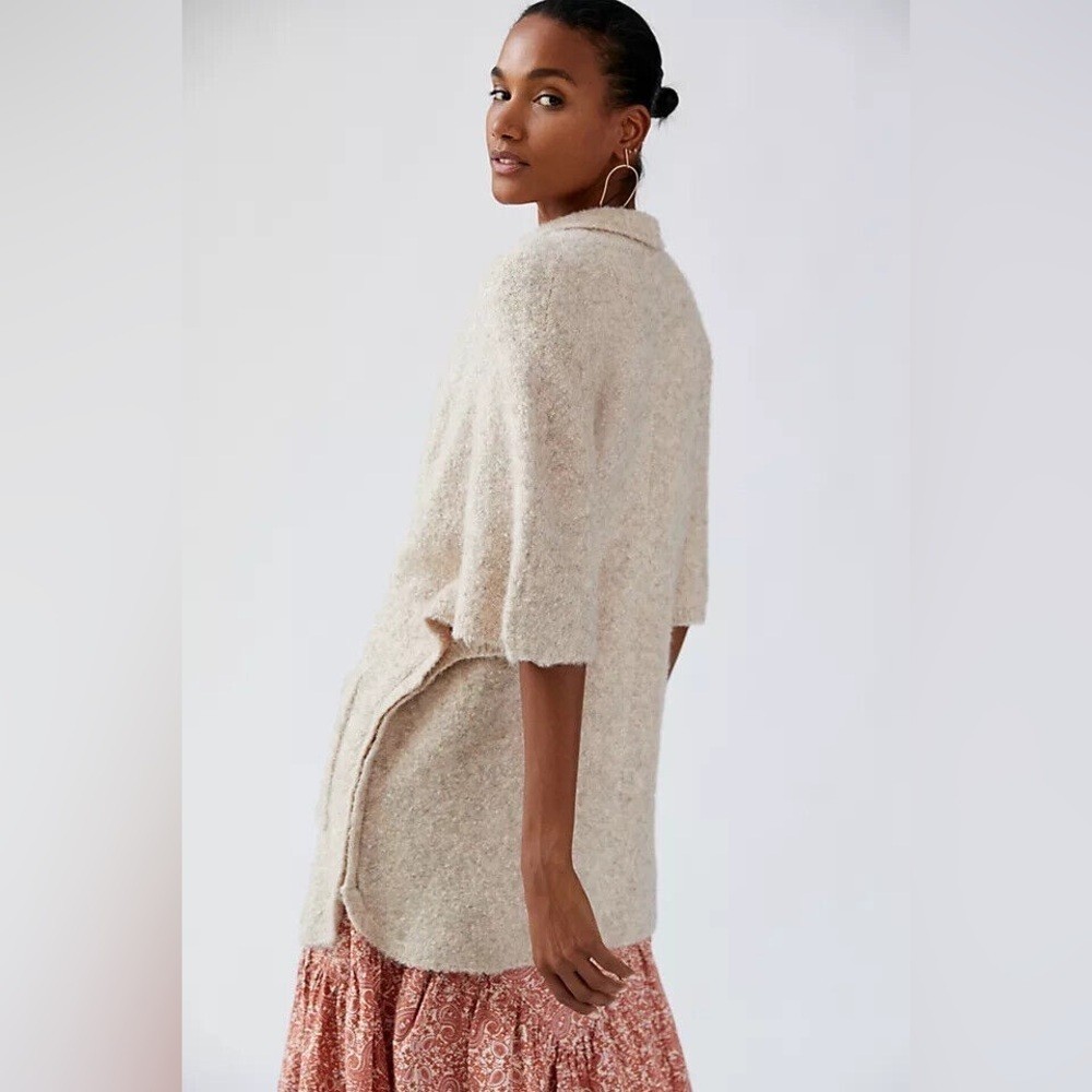 NWT Anthropologie Boucle Cozy Knit Cardigan One Size image 5