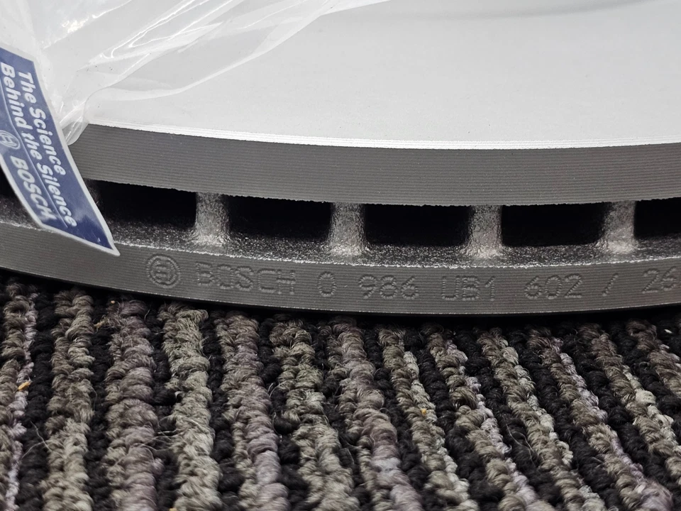 (QTY 2) Bosch 26011454 передний тормоз ротор для 2011-2014 Honda Odyssey 2012 2013 - Изображение 3 из 4