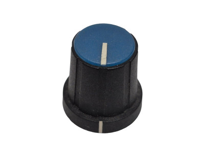 Black D-Shaft Knob with Blue Cap & White Indicator Line DBX 160,160A,160X,160XT
