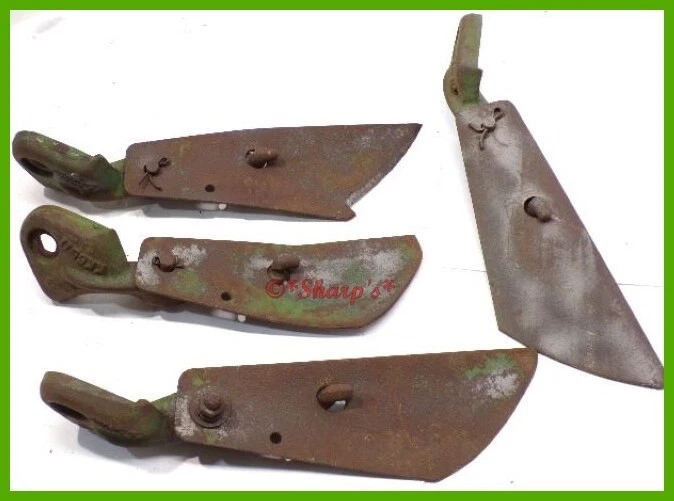 KK5571 B10447 * John Deere Disk Scrapers * Set of 4 * AW KBA * Have Wear * USA - Image 4 of 4