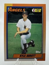 1990 Topps Kyle Abbott #444 California Angels RC