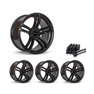 Set of 4 17'' Black Alloy Wheel Rims Kit for 2022-2025 Audi A3 VUYG 5x112