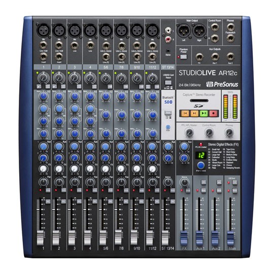 Presonus StudioLive AR12c Audio Interface, Mixer, Recorder, 24-bit, Upto 96kHz,