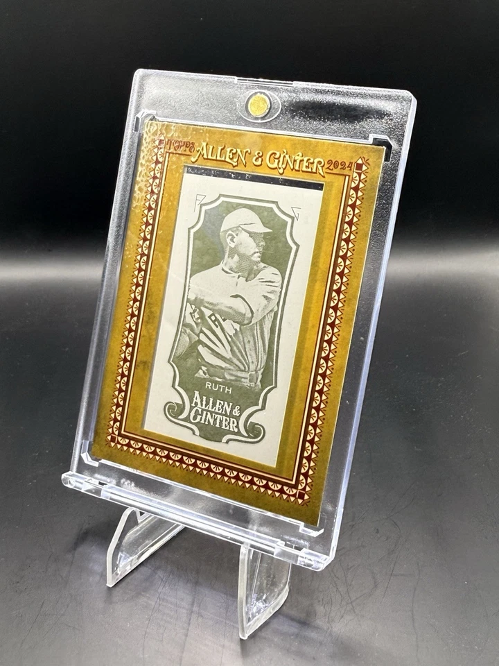 Topps Allen & Ginter - Babe Ruth enmarcado 1 de 1 #198 Medias Rojas de Boston Foto 3 de 4