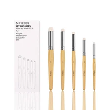 Dry Brush Miniature Painting Drybrush Set 5 Sizes Miniature Paint Brushes for