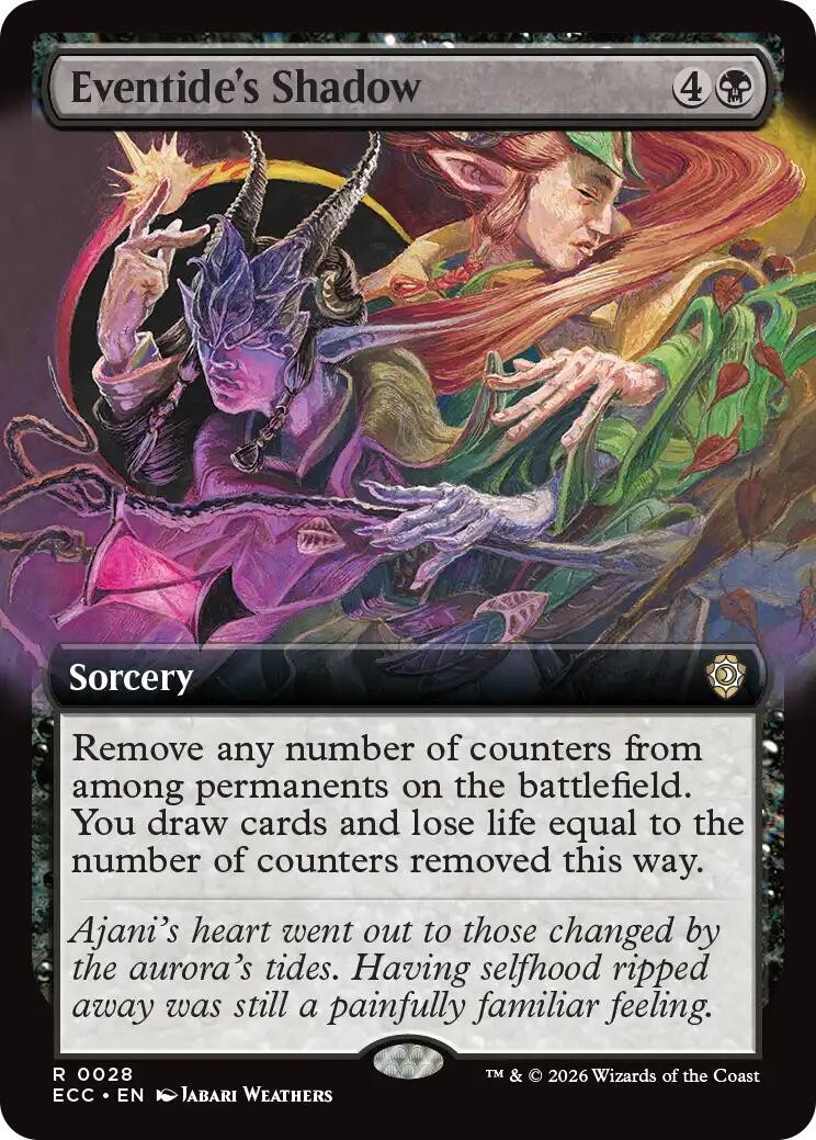 Eventide's Shadow (Extended Art) - 28 - NM - Commander: Lorwyn Eclipsed