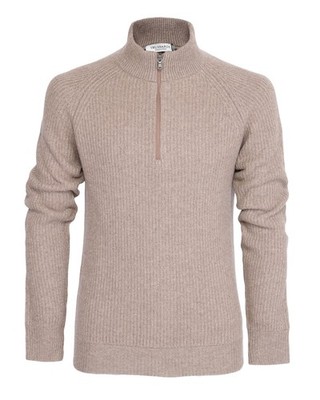 NWT TRUSSARDI COLLECTION SWEATER 4-ply fisherman ribs wool luxury Italy M