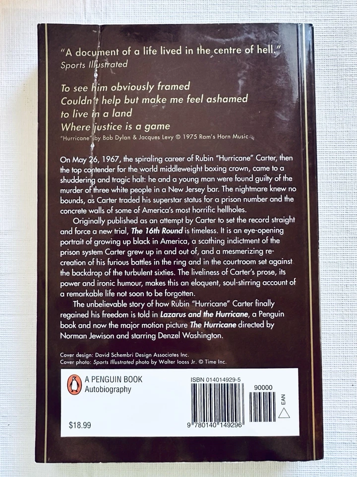 The 16th Round : From #1 Contender To #45472 by Rubin “HURRICANE” Carter - Image 2 of 2