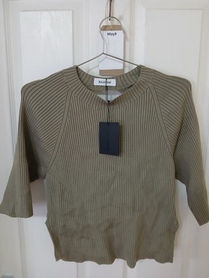 Naadam Cutout geripptes Top aus Baumwollmischung