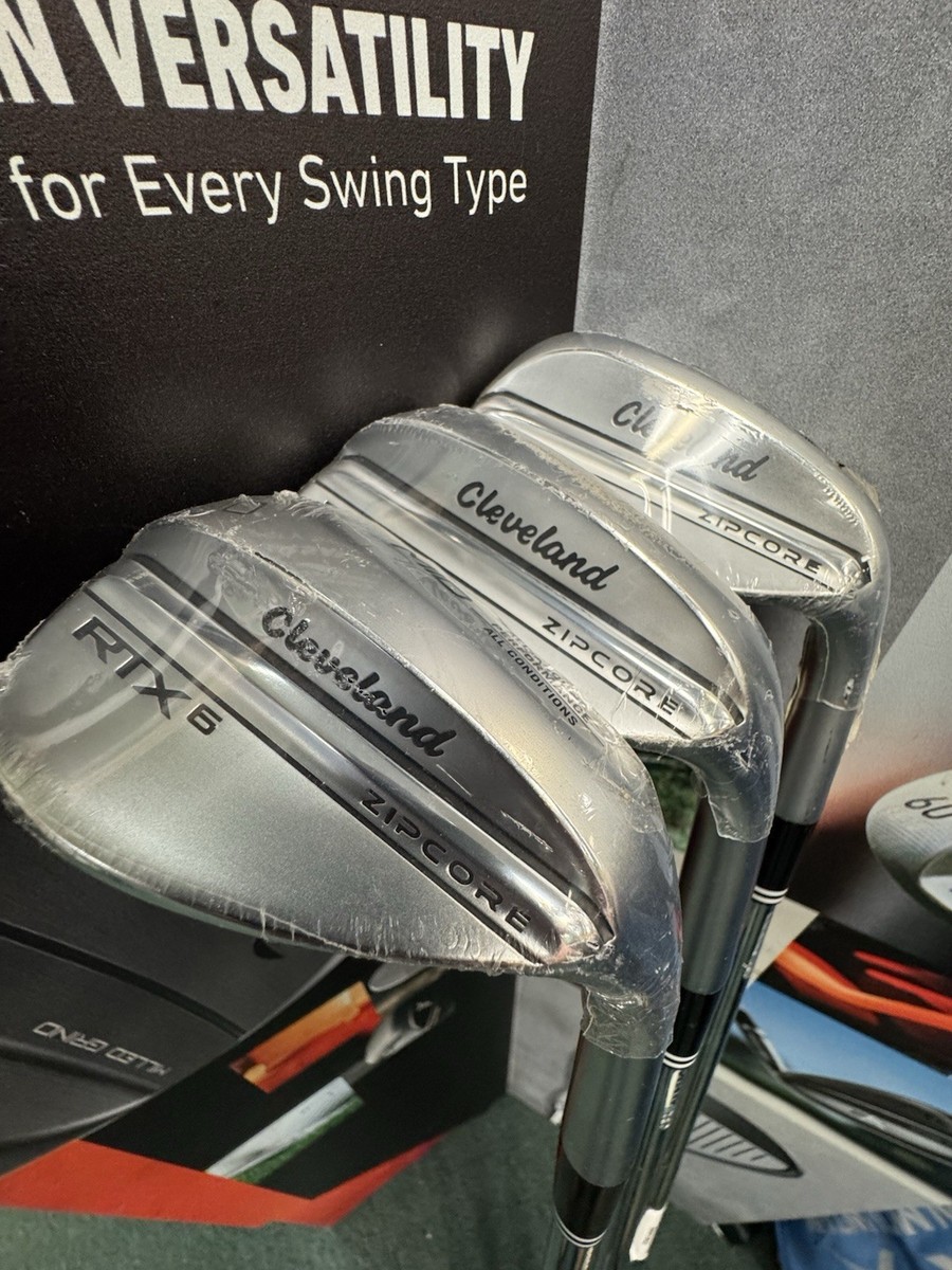 New! Cleveland RTX 6 Tour Satin 52, 56, 60 Wedge Set - All Mid