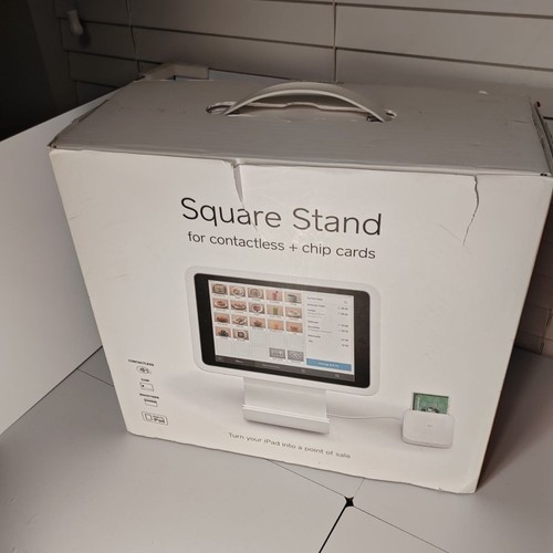 Square Stand for iPad w/ Contactless Chip Reader Dock Accessories Untested