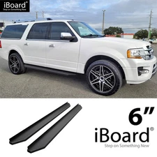 APS Running Board Black 6" Fit Ford Expedition EL 07-17