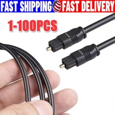 6FT Digital Fiber Optic Audio Cable Cord Optical TosLink for TV DVD AMP USA Lot