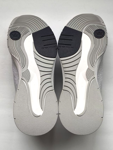 New! Peter Millar Tellustride Men 9.5 Slip On Sneaker MA24EF90 Platinum Gray - Picture 7 of 9
