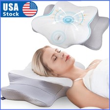 Cervical Memory Foam Pillow For Neck And Shoulder Relief Pain Ergonomic Support