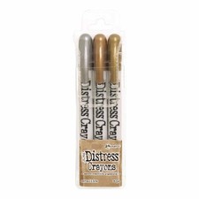 Ranger TDBK58700 Metallics Tim Holtz Distress Crayon Set