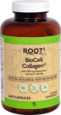 Worldwide 2 X Vitacost-Root2 BioCell Collagen� with 100 mg Hyaluronic Acid per