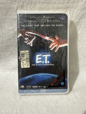ET E.T. The Extra-Terrestrial VHS Vintage 1996 Clamshell SEALED Watermarked