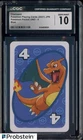 2019 Pokemon Pocket UNO Playing Cards #4 Charizard Blue CGC 10 GEM MINT