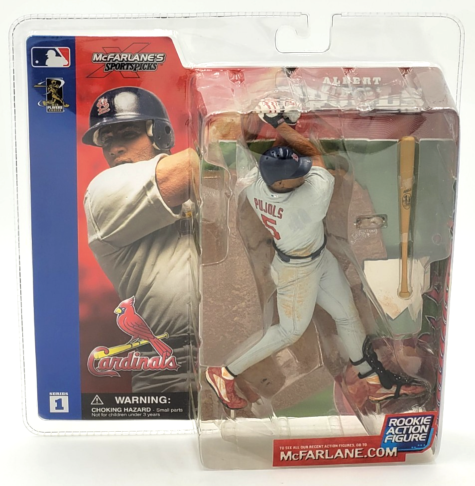 2002 McFarlane MLB Series 1 Albert Pujols Cardinals Rookie Action