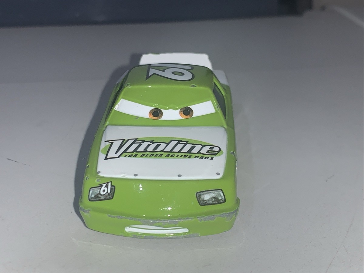 DISNEY PIXAR CARS #61 VITOLINE PISTON CUP RACER JAMES CLEANAIR DIE