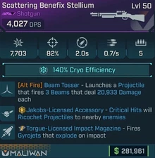 Borderlands 4 STELLIUM CRYO 20k BEAM TOSSER PS5/XBOX/PC