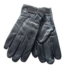 Men's Leather Gloves Fleece-Lined in Size Medium NEW