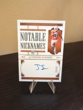 2024 Panini National Treasures Collegiate - Notable Nicknames Ja'Tavion Sanders
