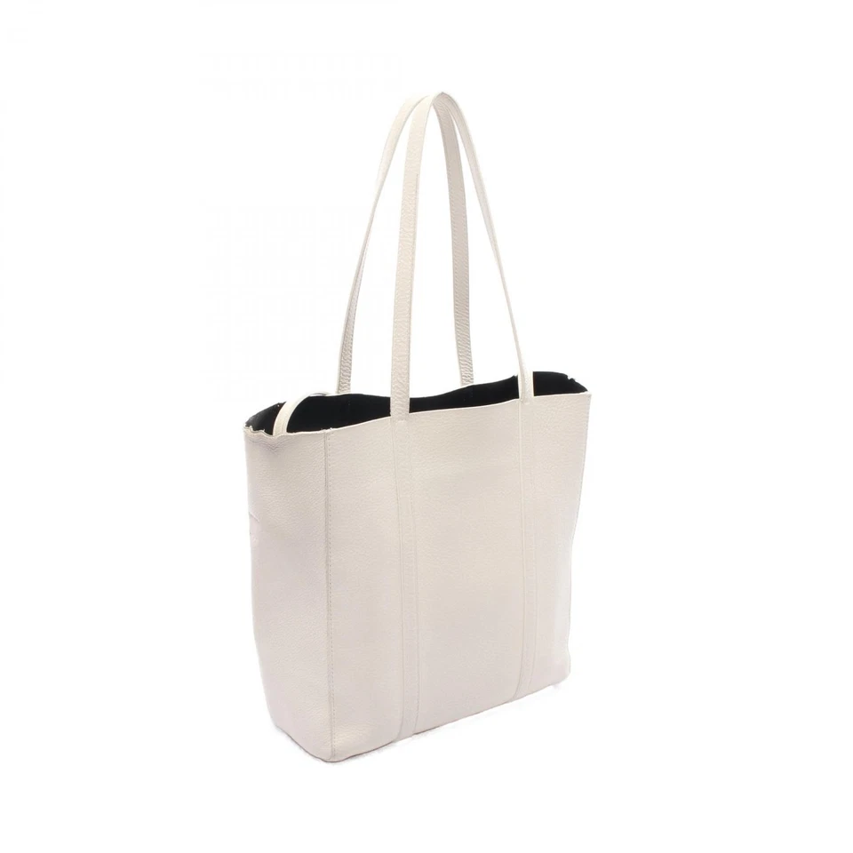 Bolso de Hombro BALENCIAGA DAILY TOTE XS 551810 Cuero Blanco Usado Mujer Foto 2 de 4