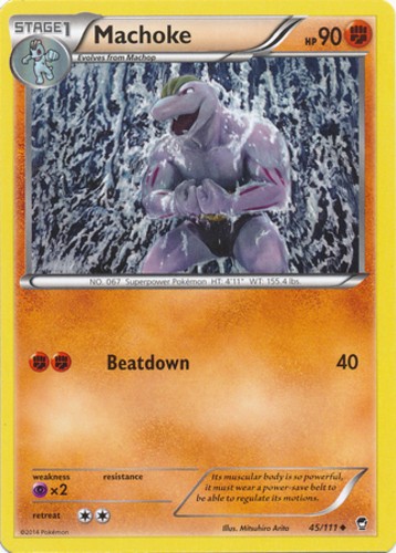 Machoke - 45/111 - Uncommon - Lightly Played