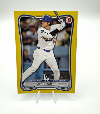 TOPPS 2025 Bowman Shohei Ohtani Yellow /75 #52 Los Angeles Dodgers
