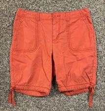 St. John's Bay Orange Shorts. Size: 14P. 100% Cotton