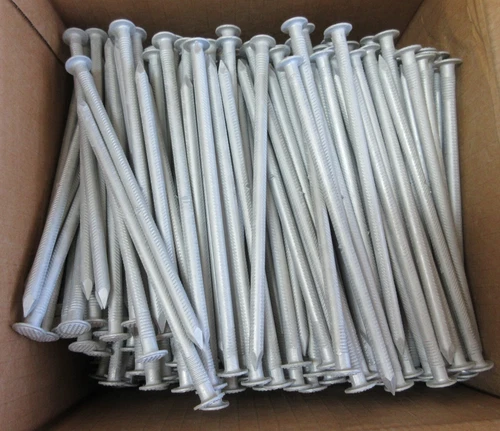 15 LOT 6" White Aluminum Gutter Spikes - 15 spikes total