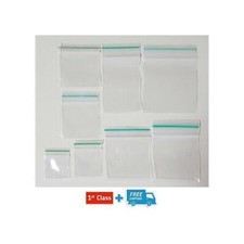 ALL SIZES Small Clear Grip Seal/ Zipper/ Zip Lock Bags -Resealable Plastic Bags 