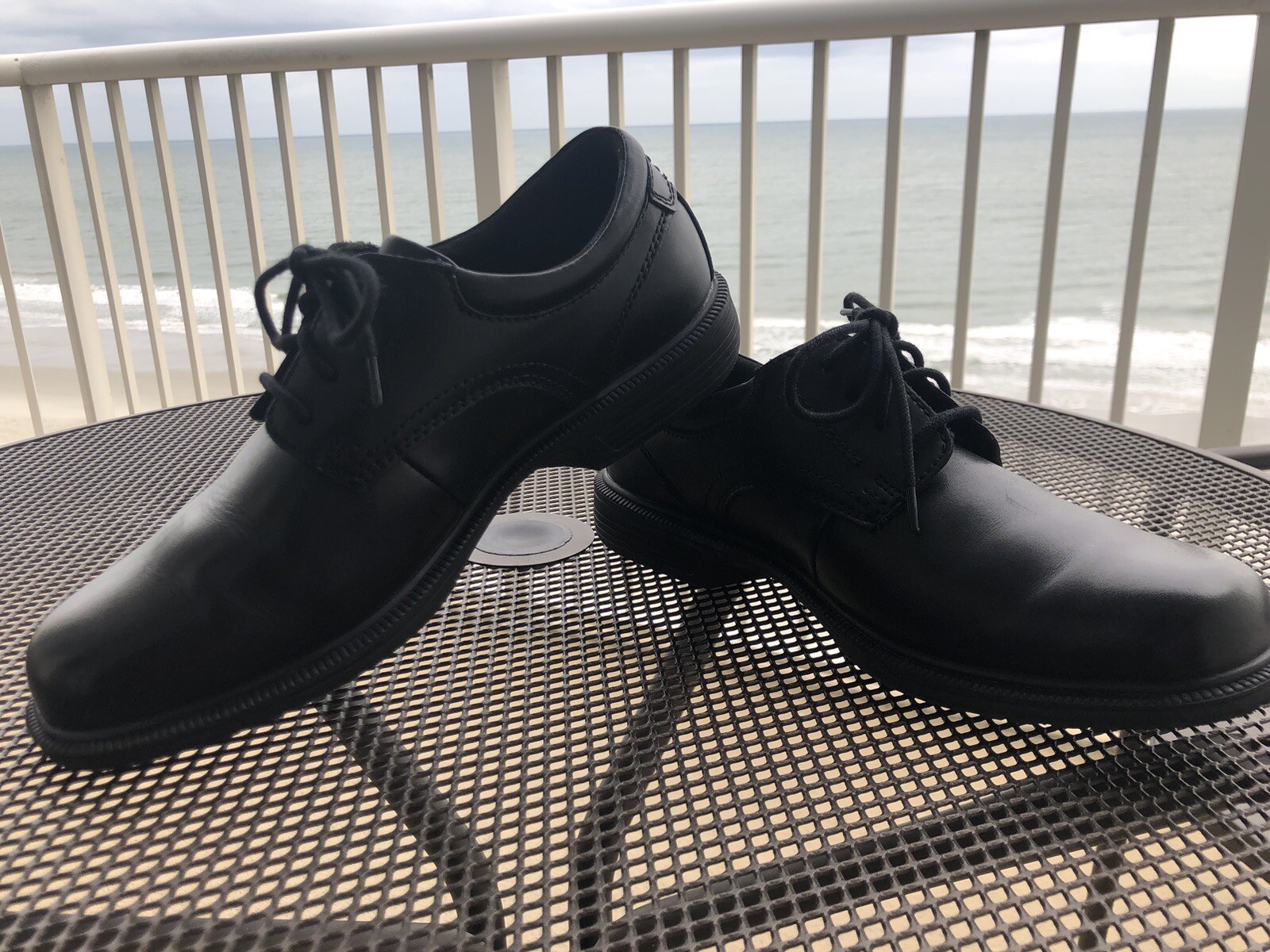 SAOLA Scarpe Oxford da uomo Nunn Bush KORE Pro punta liscia 84942 001 in pelle nera a rete