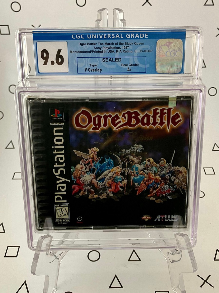 Ogre Battle: March of the Black Queen Sealed - PS1 - CGC 9.6, A+ 