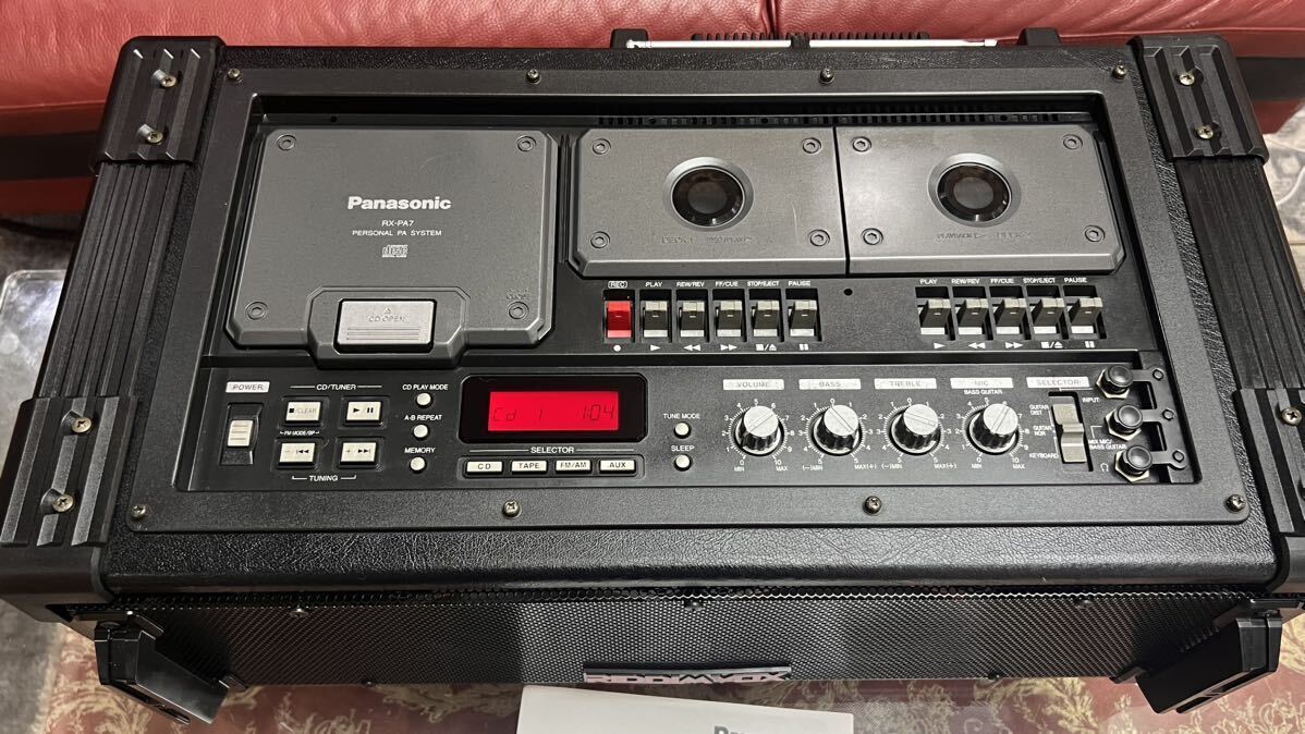 Panasonic RX-PA7 /RIDDIMVOX CD Radio Cassette Player Panasonic RX-PA7 /RIDDIMVOX CD Radio Cassette Player