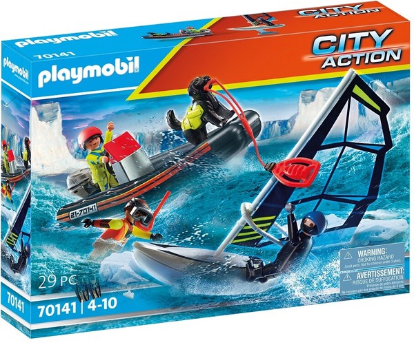 Playmobil City Action Seenot Polarsegler-Rettung Mit Schlauchboot (70141) Neu***-image