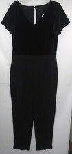 WHBM Women's sz 12 Black Velvet Bodice Jumpsuit NWT 570246686