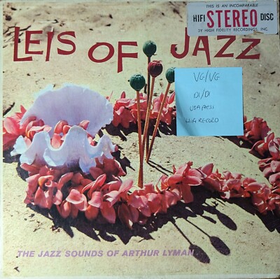 The Arthur Lyman Group Leis Of Jazz Vinyl Record VG/VG R607