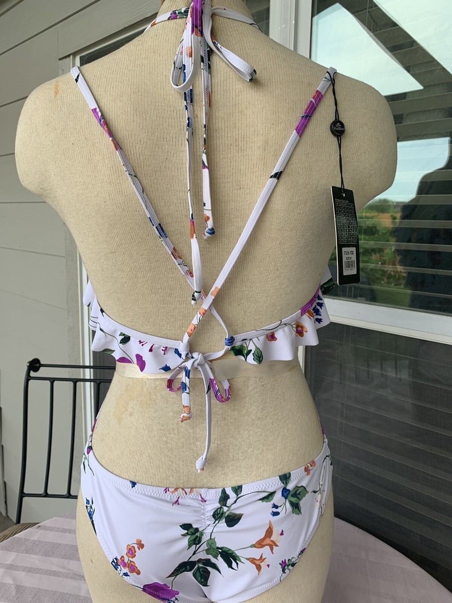 NWT Medium Strappy Cutout Piece Swimsuit Sexy Fashion Nova Floral Straps