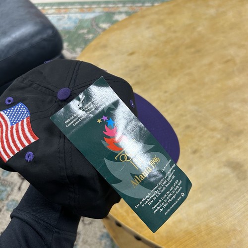 New Vintage Atlanta USA Olympics 1996 Olympic Games US Flag SnapBack Hat YOUTH - Picture 10 of 16