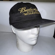 Vintage Budweiser Beer Brewing 2000 Millenium Strapback Hat Cap USA Made