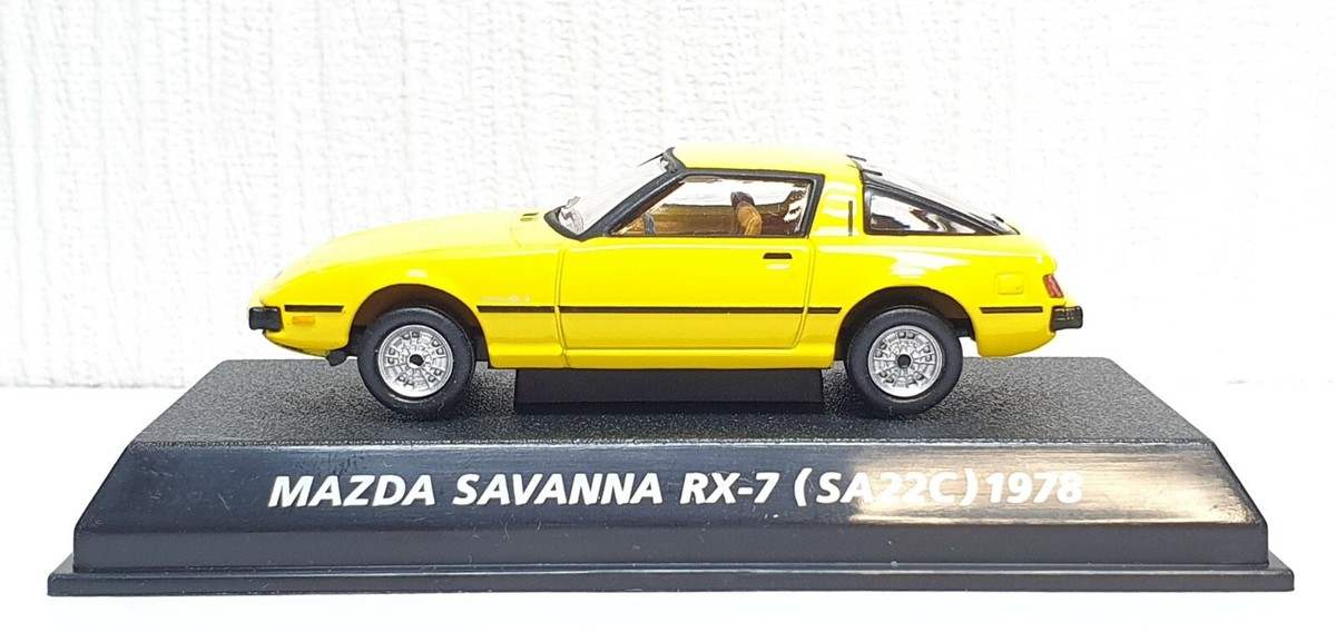 1/64 Konami 1978 MAZDA SAVANNA RX-7 SA22C YELLOW diecast car model