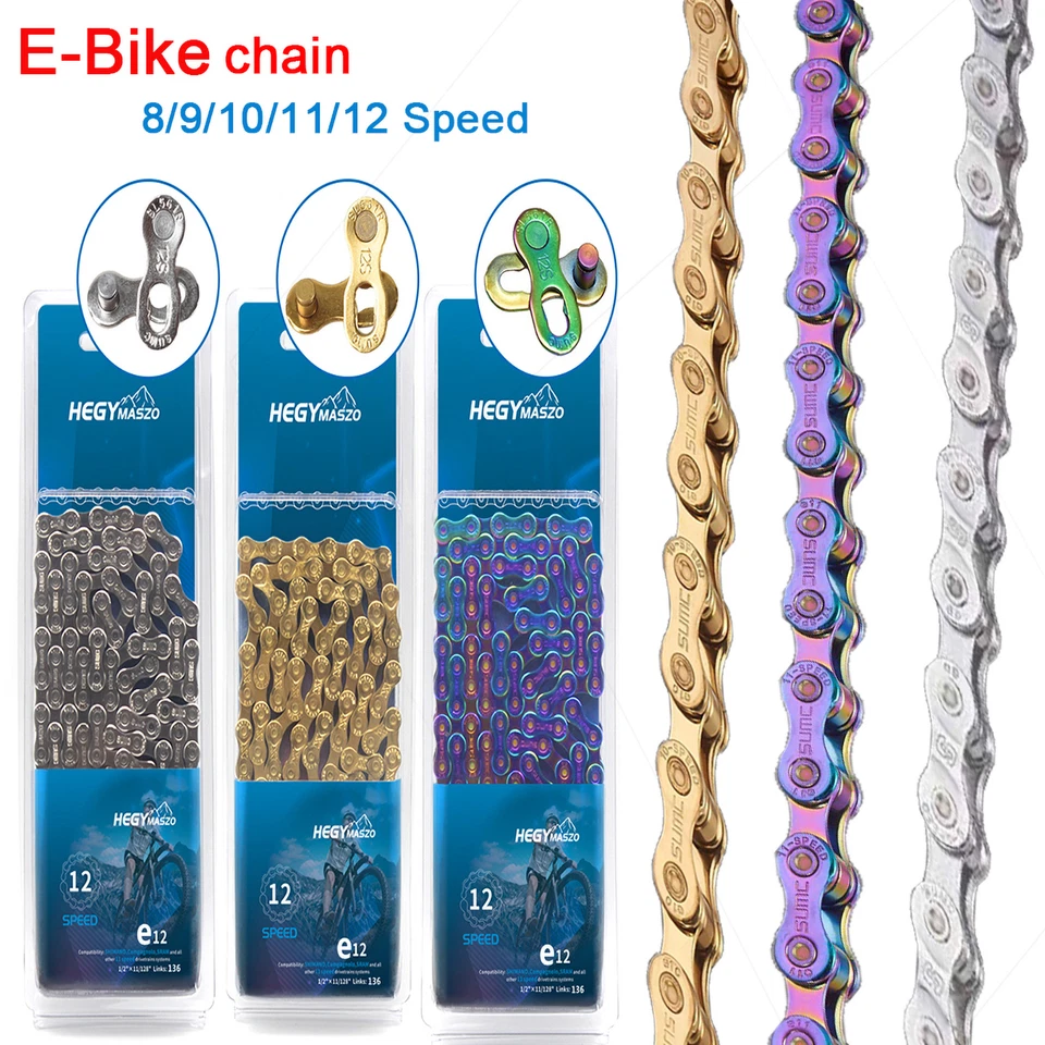 KMC E12 E-Bike 12 velocidades bicicleta eléctrica cadena 130/136L SUMC MTB/carretera/ciudad bicicleta eléctrica EE. UU. Foto 3 de 4