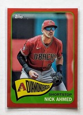 2023 Topps Archives Nick Ahmed Red Foil /50 #102 Arizona Diamondbacks