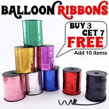 Curling RIBBON BALOON String Ribon Balloons Helium Weight Birthday Party DecorUK