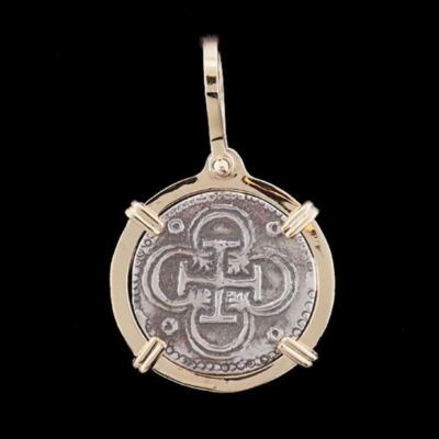 Atocha Sunken Treasure Jewelry - Bogota Silver Coin Pendant