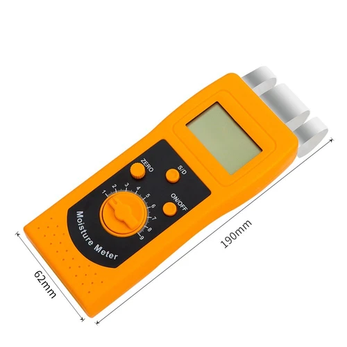 Digital Fabric Leather Textile Moisture Meter Moisture Content Measuring Tools - Foto 2 di 6